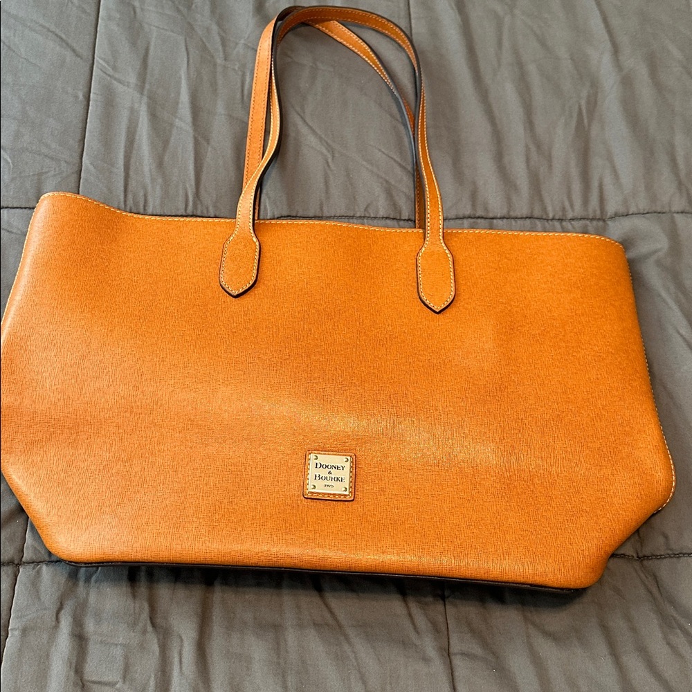 Dooney & Bourke Tan Leather Tote - Picture 3 of 8